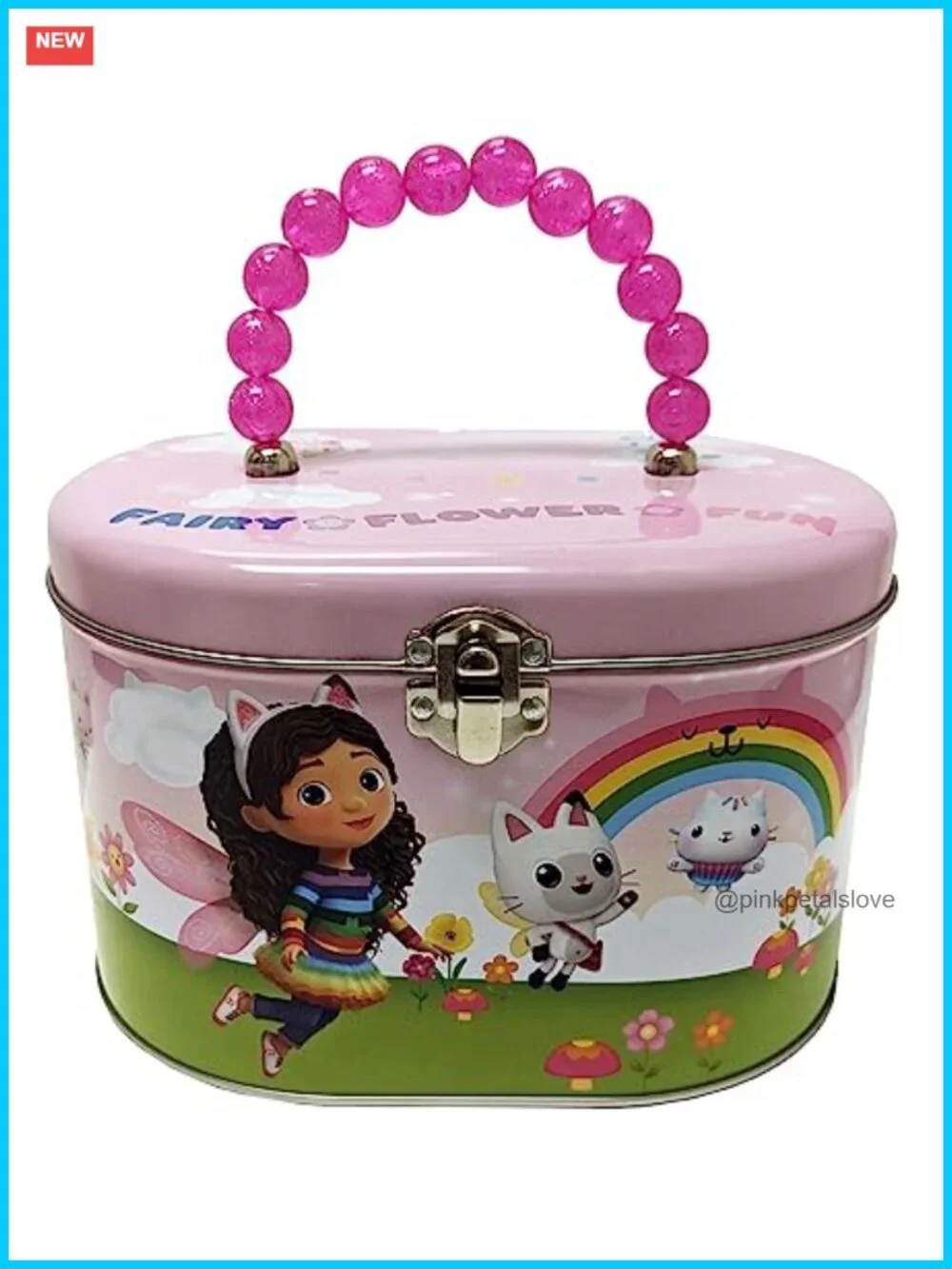 Gabby's Dollhouse Oval Tote with Beaded Handle